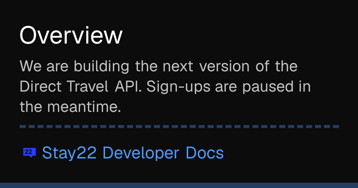 Overview | Stay22 Developer Docs